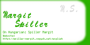 margit spiller business card